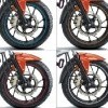 Wheel Rim Sticker Blue or Red or White or Orange