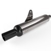 Silencer Assembly Silver Peashooter End Cap Black