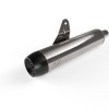 Silencer Assembly Silver Tapered End Cap Black