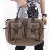 Duffle Bag-(Brown) Canvas