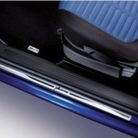 Punto Evo 3 Door Version Kick Plates - Aluminium