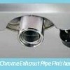  Chrome exhaust pipe finisher