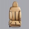 Seat Cover PVC Beige with Black Stripes