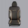 Seat Cover PVC Black fabric Cross Stitch