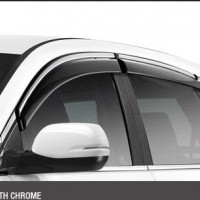 CR-V Door Visor with crome