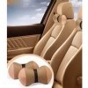 Beige Cushion Pillow for 1 Rear Seat