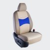 Pentagon Pu,Fab Seat Cover Beige and Blue Int R