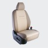 Rhombus Pu,Fab Seat Cover Beige Int R