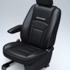 Black Grey Piping 7S PU Seat Cover Set