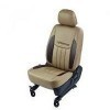 Beige And Dark Brown Vinyl Seat Cover