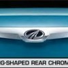 Wing Shaped Rear Chrome Applique