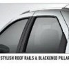 Stylish Roof Rails Blackened Pillars