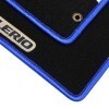 Premium Carpet Mat (Black With Blue Lining)