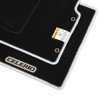 Premium Carpet Mat (Black With Silver Lining)