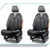 Half Seat Cover - White Stitching