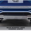 Rear Bumper Liner Chrome Lower