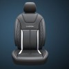 Seat Cover Design II (Black and Silver)