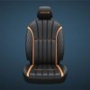 Seat Cover Design III (Black and Tan)