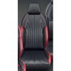 Black and Red Premium Design Seat Cover (W O Armrest)