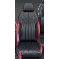 Magnite Black and Red Premium Design Seat Cover (W O Armrest)