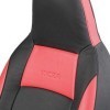 Seat Cover Art Leather Black Red Perforation Detachable