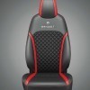 Fabric and Vinyl with Red Accentuation