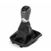 Leather Gear Stick And Sleeve Lava Grey For Lhd