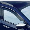 Door Visor With Chrome Window Frame Kit