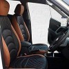 Seat Cover With Arm Rest (Brown/Black And Grey)