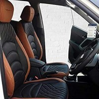Harrier Seat Cover With Arm Rest (Brown/Black And Grey)