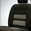 Seat Cover Artificial Leather Black Silver