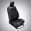 Seat Cover PU Black and Red Stitch Bal