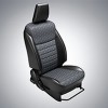 Seat Cover PU Black and Velvet With Silver