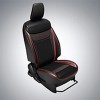 Seat Cover PU Black Red Piping