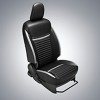 Seat Cover PU Black - Silver Carbon