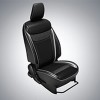 Seat Cover PU Black With Silver Line