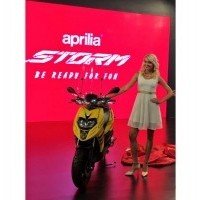 Aprilia Storm 125cc Yellow Color Front View