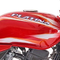Bajaj Platina 100 Es Tank Chrome