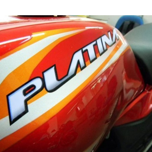 Bajaj Platina Tank Cover Graphics
