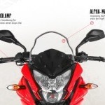 Bajaj Pulsar As150 Projector Headlamps Red Bike