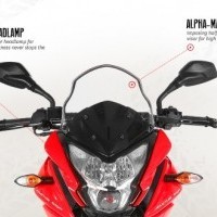 Bajaj Pulsar As150 Projector Headlamps Red Bike