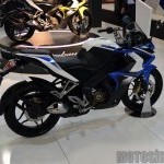 Bajaj Pulsar 200ss Blue Side Quarter View