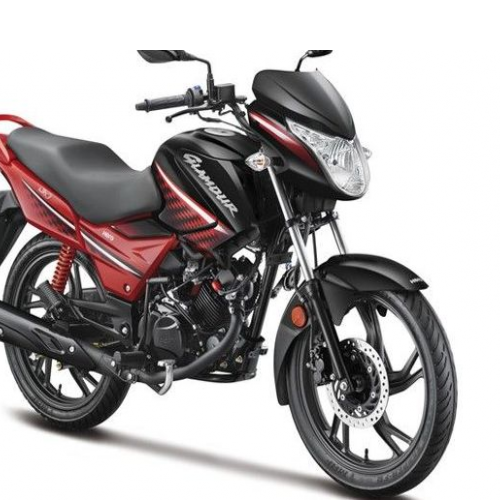Hero Glamour 125 Ismart Black Red Colour