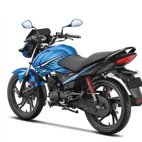 Hero Glamour 125 Ismart Fi Rear Quarter View