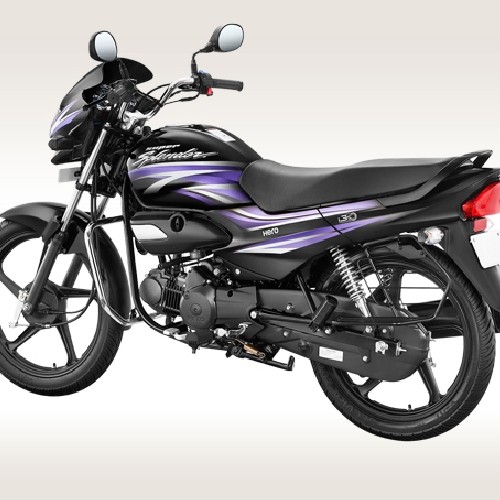 Hero Super Splendor Ismart Rear Quarter View