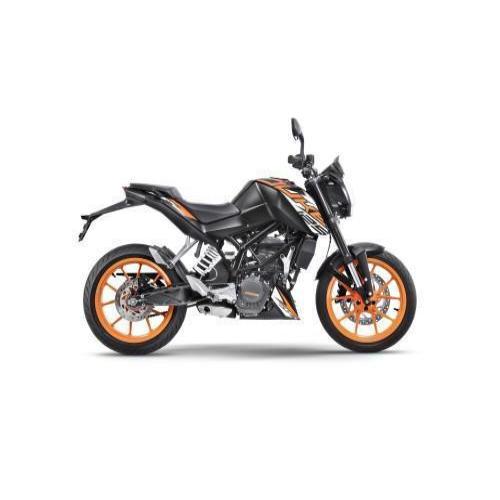 Duke 125 Abs Black Side View