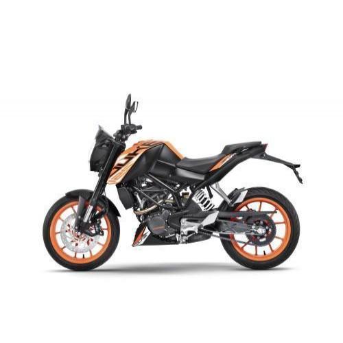 Duke 125 Abs Orange Side View