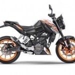 Duke 125 Abs White Side View