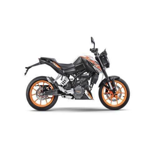 Duke 125 Abs White Side View