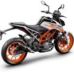 Ktm Duke 390 White Rear Quarter View